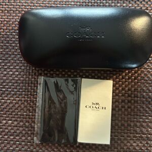 Coach Sunglasses Case with cloth and book care